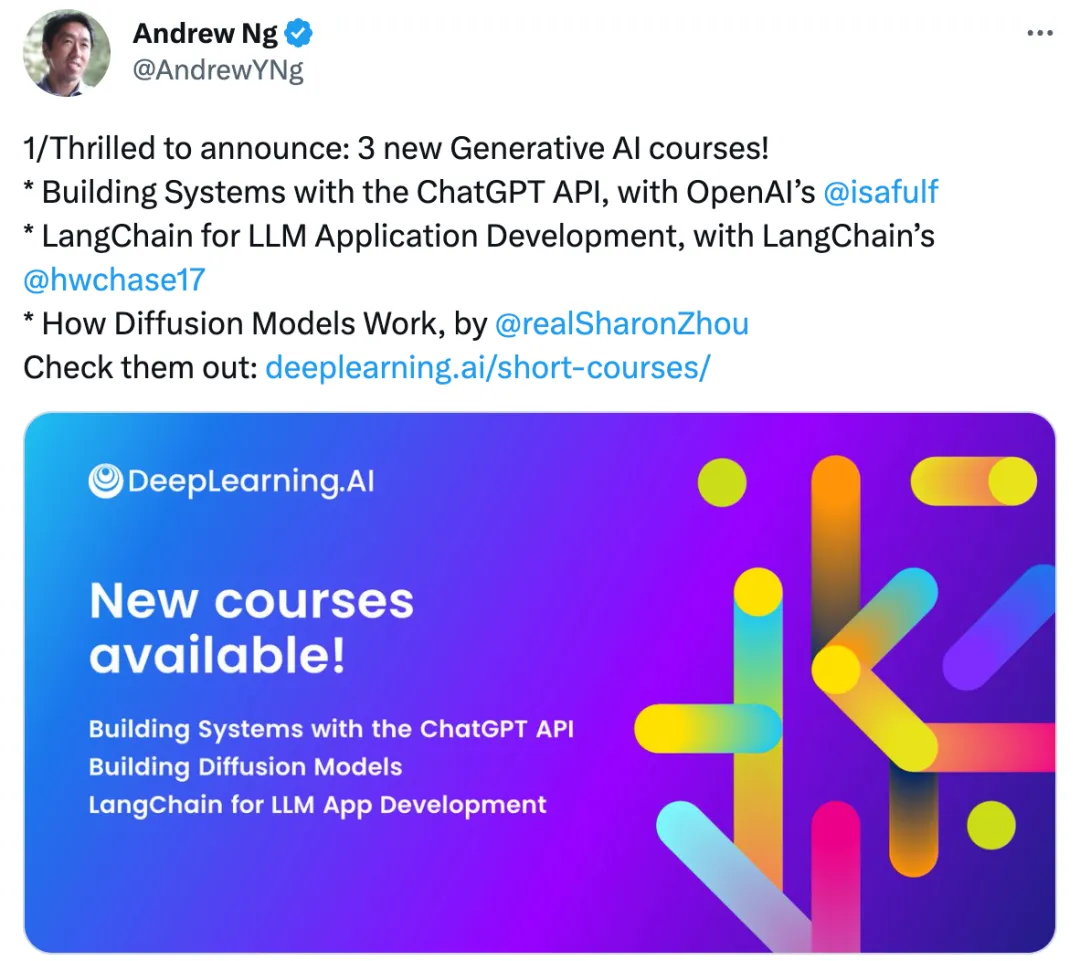 DeepLearning.ai新上线：AIshortcourses引领学习潮流，实践性强，你不想了解吗？