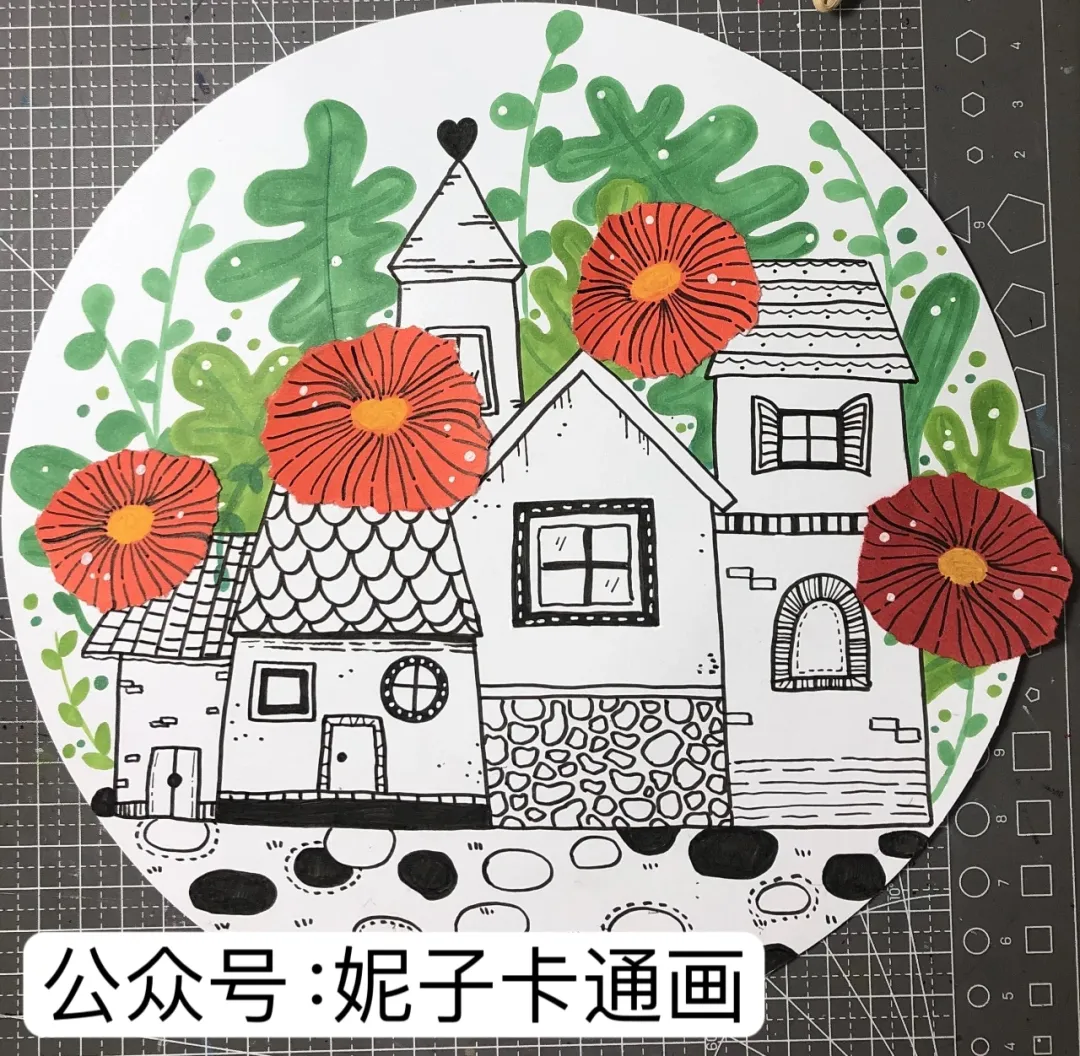 春天的画卷：探索建筑与自然之美，绘制环保小画家