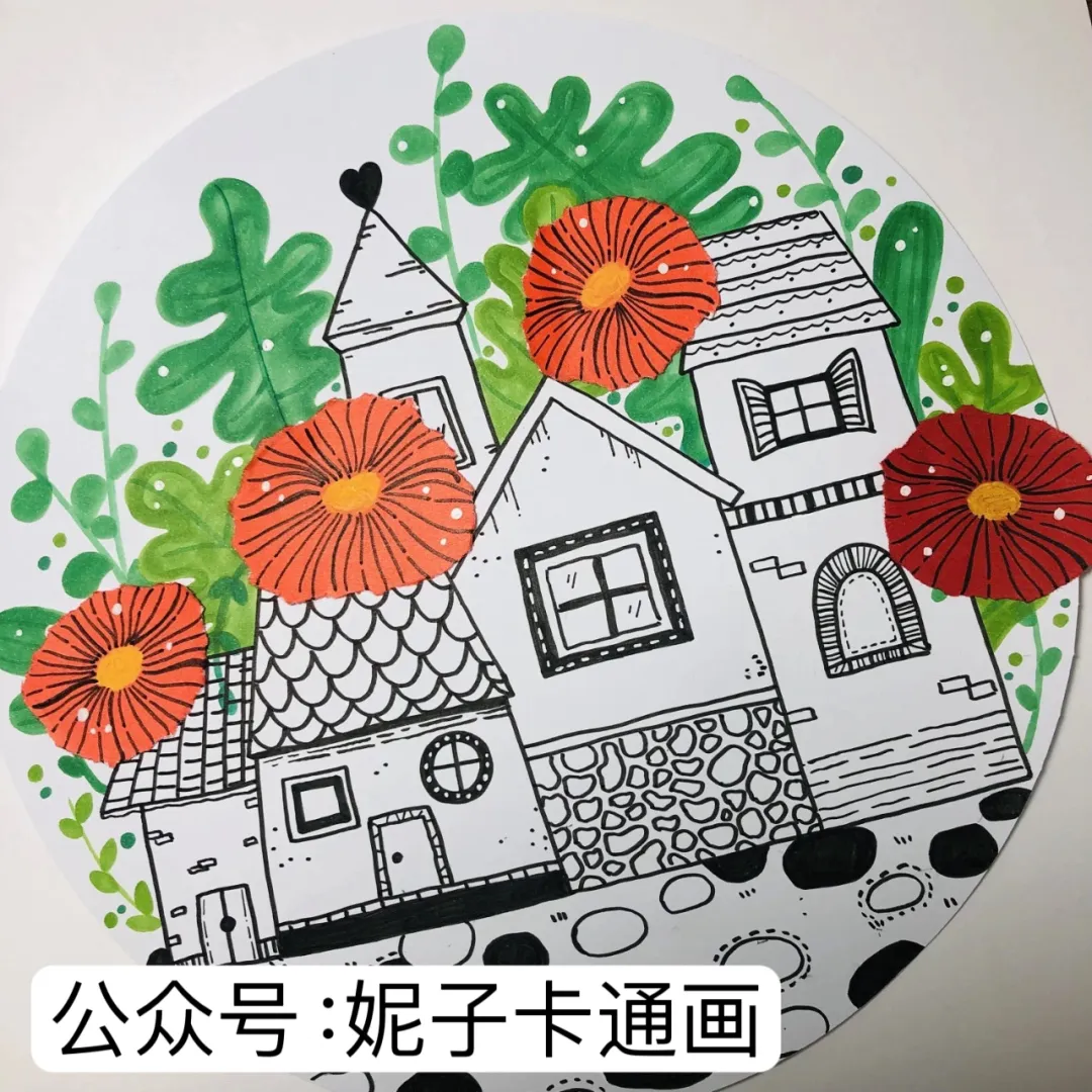 春天的画卷：探索建筑与自然之美，绘制环保小画家