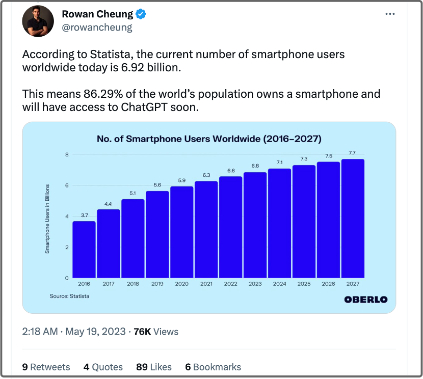 一周之内，OpenAI连放两个大招：ChatGPT官方iOS版App发布，Android版本即将来临